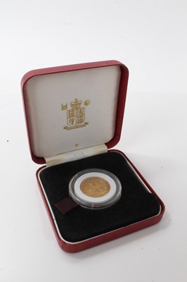 Lot 550 - Canada - Ottawa Mint Specimen Gold Sovereign Edward VII 1908c (N.B. Of the highest rarity - rating 6), this example, originally with satin finish, shows signs of wear, with light cleaning marks and...