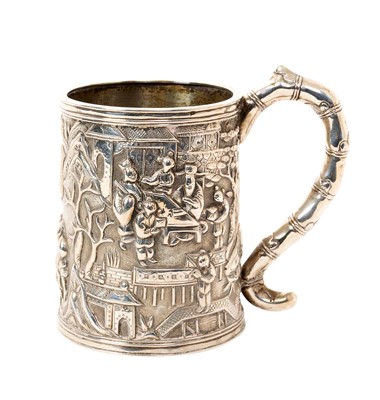 Lot 391 - Hong Kong silver mug