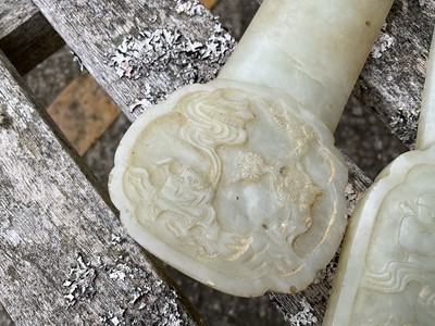 Lot 866 - Fine quality Chinese jade ruyi scepter