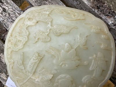 Lot 866 - Fine quality Chinese jade ruyi scepter