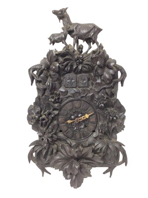 Lot 755 - Late 19th/early 20th century Black Forest carved cuckoo clock