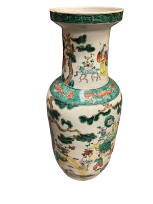 Lot 33 - Chinese rouleau vase