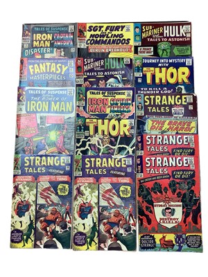 Lot 1664 - Quantity of 1960's Marvel Comics to include The Mighty Thor #129 first appearance of Ares, Hermes, Hera. The Mighty Thor #118. Strange Tales #133 (x2) #136 (x2) #139. 1964 Tales of Suspense #56, 19...