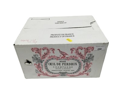 Lot 290 - Six bottles, Oeil De Perdrix rosé Champagne, in sealed card box