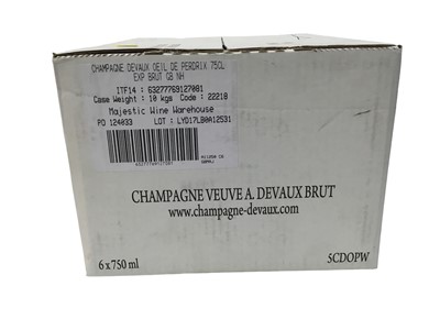 Lot 290 - Six bottles, Oeil De Perdrix rosé Champagne, in sealed card box