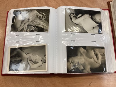 Lot 1523 - Three albums of Victorian, Edwardian and later 1950s erotica, very explicit early photography