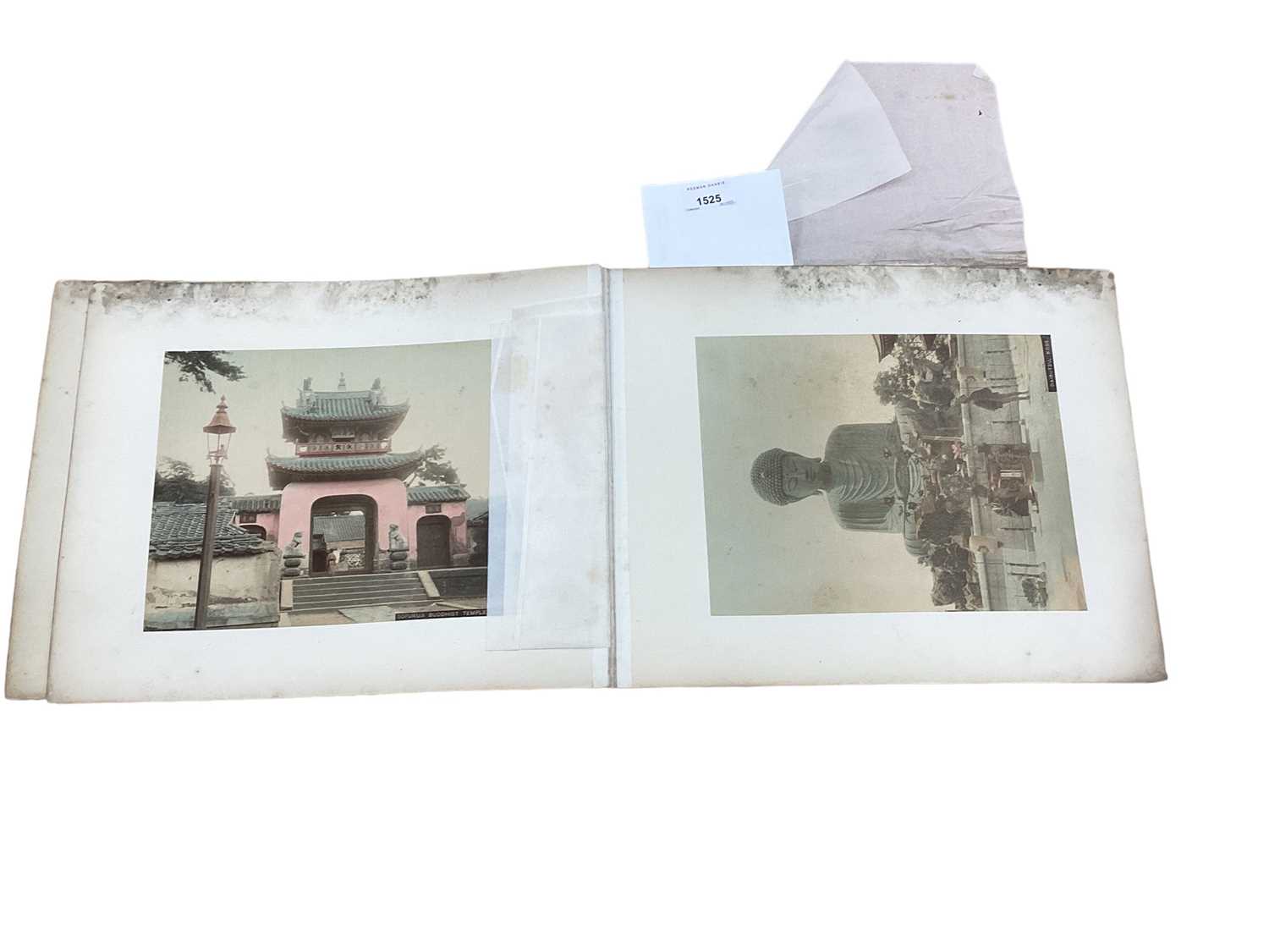 Lot 1525 - Selection of Japanese coloured photographs