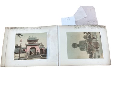 Lot 1525 - Selection of Japanese coloured photographs