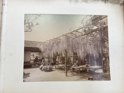 Lot 1525 - Selection of Japanese coloured photographs