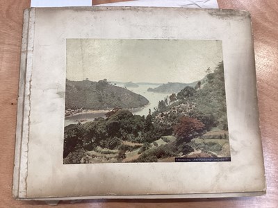 Lot 1525 - Selection of Japanese coloured photographs