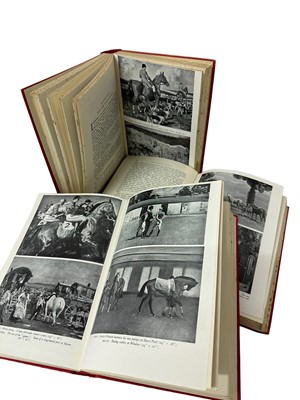 Lot 60 - Sir Alfred Munnings, three volumes, An Artist's Life, The Second Burst, The Finish, red cloth bound
