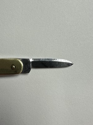 Lot 66 - Good quality Edwardian silver gilt penknife, the pair of knives marked Asprey, (Sheffield 1902), makers mark Brookes & Crookes, 12cm when open, 6cm closed