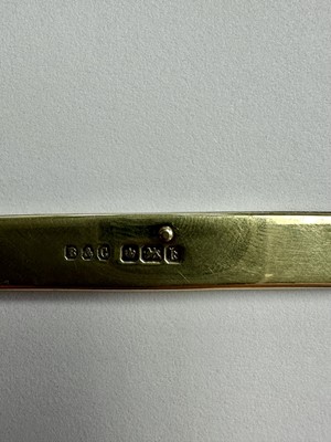 Lot 66 - Good quality Edwardian silver gilt penknife, the pair of knives marked Asprey, (Sheffield 1902), makers mark Brookes & Crookes, 12cm when open, 6cm closed