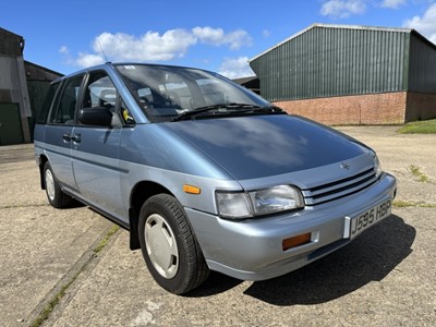 Lot 940A - 1991 Nissan Prairie 2.0 SLX Auto Estate, reg. no. J595 HBP, finished in two tone blue with a velour interior. This rare modern classic, believed to be just one of just three SLX Auto's left on UK r...