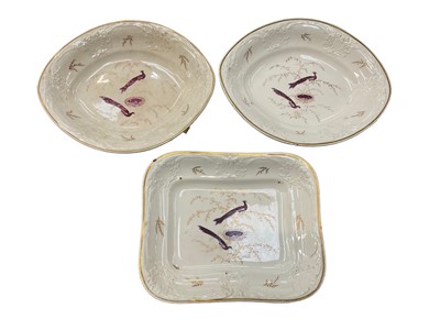 Lot 79 - Three Swansea Cambrian dishes