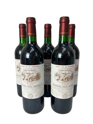 Lot 316 - Five bottles, Chateau Vieux Coutelin Saint-Estephe 2000