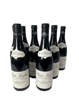 Lot 317 - Eight bottles, M. Chapoutier Petite Ruche Crozes-Hermitage 2001