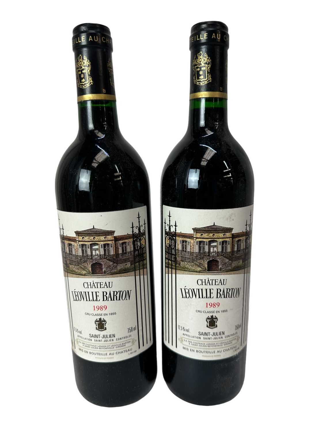 Lot 322 Two bottles, Chateau Leoville Barton 1989