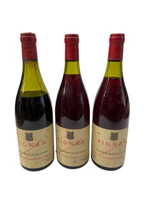 Lot 366 - Three bottles, Pignan Chateauneuf-Du-Pape 1983