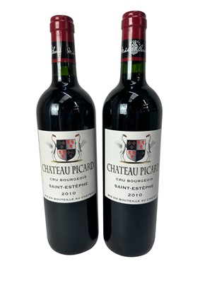 Lot 337 - Two bottles, Chateau Picard Saint-Estephe 2010