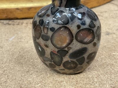 Lot 894 - Chinese Qing pudding stone snuff bottle and stopper