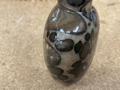 Lot 894 - Chinese Qing pudding stone snuff bottle and stopper