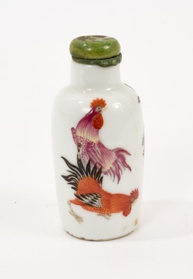 Lot 901 - Chinese famille rose porcelain snuff bottle, possibly Imperial, Guangxu mark and of the period