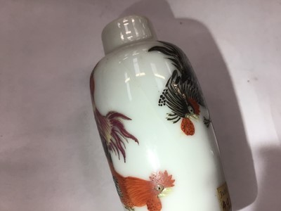 Lot 901 - Chinese famille rose porcelain snuff bottle, possibly Imperial, Guangxu mark and of the period