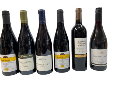 Lot 352 - Twelve bottles, mixed reds to include, Domaine de la Mordoree Lirac 2006, Domaine Laborie 2020, The Society's Exhibition Crozes-Hermitage 2014 and others