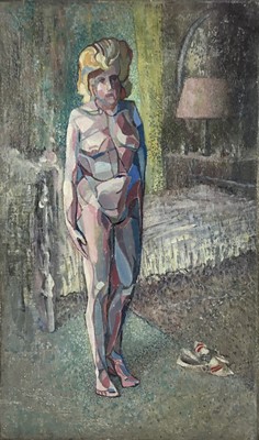 Lot 192 - English School, circa 1950's, oil on canvas, Abstract nude