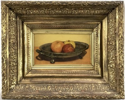 Lot 204 - Continental School circa 1930's, oil on board, Still Life with fruit in a bowl