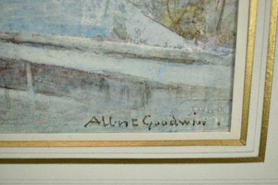 Lot 965 - Albert Goodwin (1845-1932), ink and watercolour - Berne, Switzerland, signed and inscribed, 25cm x 35cm, in glazed gilt frame