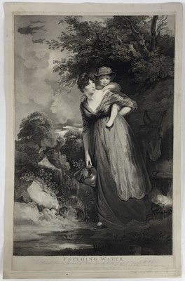 Lot 28 - T. Nugent after John Hoppner R.A., stipple engraving pub. 1804, Fetching Water