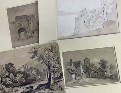Lot 39 - Group of four 19th century watercolours