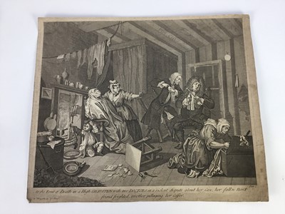 Lot 30 - Various 18th & 19th Century prints, to include Hogarth, eleven in total