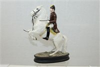 Lot 2123 - Beswick rearing Lipizzaner Horse with rider,...