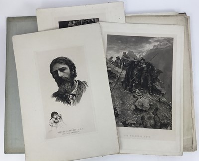 Lot 130 - Hubert Herkomer (1849-1914) Three etchings & the Folio Modern Artists