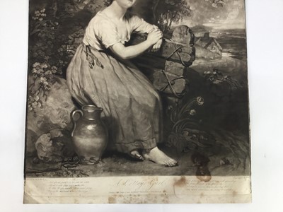 Lot 27 - William Ward (1766-1826) after Martin Shee, mezzotint- A Cottage Girl, 1802