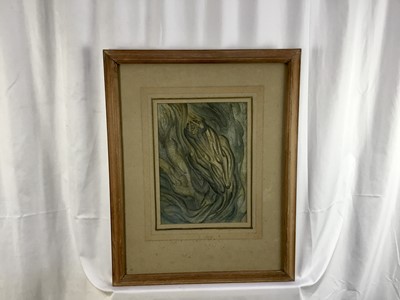 Lot 11 - Fay Pomerance (1912-2001) pastel - ‘Lucifer's Reptilian Ascent to Eden’, signed, 32cm x 23cm, in glazed frame