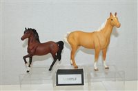 Lot 2126 - Group of four Beswick horses with matte finish...