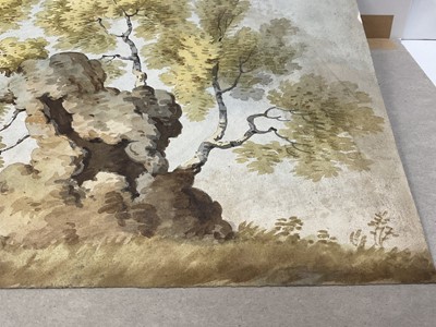 Lot 36 - English School, late 18th / early 19th century, Old wizened tree, 23 x 32cm, mounted but unframed