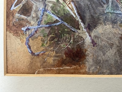 Lot 49 - Attributed to William Cruickshank (1848-1922), watercolour - Still life of birds nest, 15 x 23cm, mounted