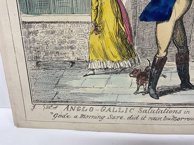 Lot 72 - Collection of five 19th century hand coloured satirical prints by Richard Dighton and others