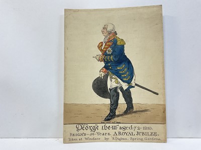 Lot 72 - Collection of five 19th century hand coloured satirical prints by Richard Dighton and others