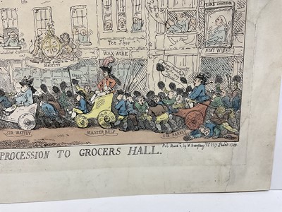 Lot 72 - Collection of five 19th century hand coloured satirical prints by Richard Dighton and others