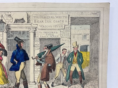 Lot 72 - Collection of five 19th century hand coloured satirical prints by Richard Dighton and others