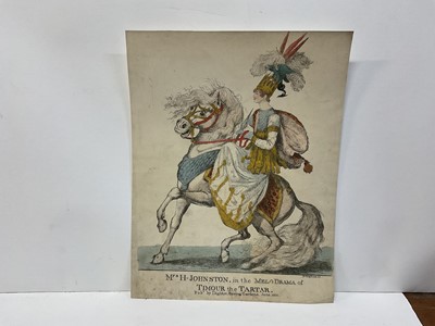 Lot 72 - Collection of five 19th century hand coloured satirical prints by Richard Dighton and others