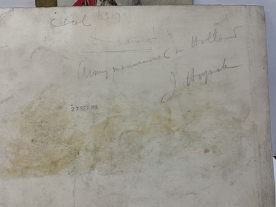 Lot 75 - English School, late 19th century watercolour - Egyptian Patriots Defending Alexandria During The Bombardment By The British Mediterranean Fleet In 1882, illustration published in Famous Men And Gr...