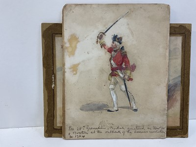 Lot 75 - English School, late 19th century watercolour - Egyptian Patriots Defending Alexandria During The Bombardment By The British Mediterranean Fleet In 1882, illustration published in Famous Men And Gr...