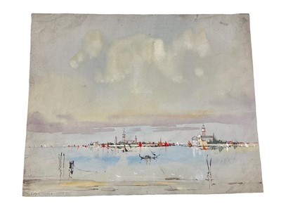 Lot 78 - Early 20th century watercolour, titled Murano, Venice, 22 x 29cm, mounted